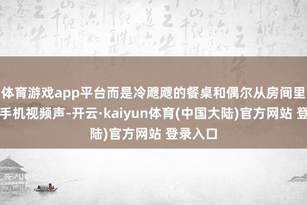 体育游戏app平台而是冷飕飕的餐桌和偶尔从房间里传来的手机视频声-开云·kaiyun体育(中国大陆)官方网站 登录入口