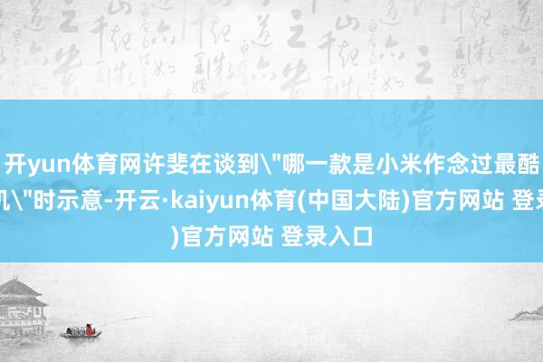 开yun体育网许斐在谈到